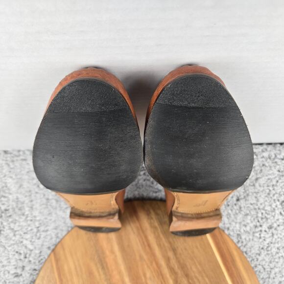 Allen Edmonds Mens 9.5D Barbados Brown Leather Woven Casual Daily Penny Loafer - Picture 9 of 13